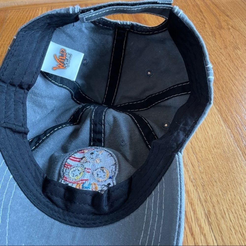 American Flag Skull‎ Patch Cap Adjustable Unisex … - image 8